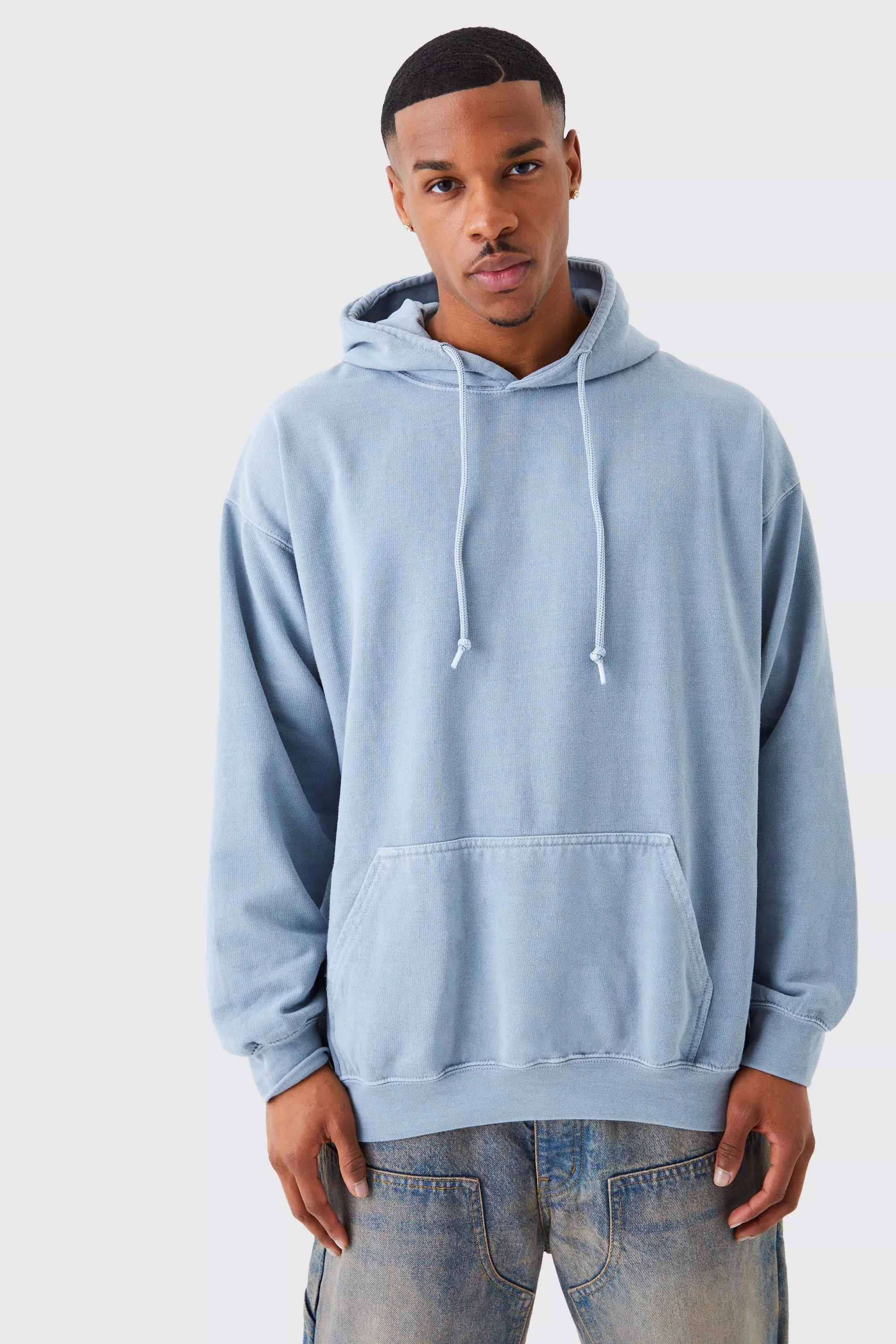 Light grey oversized discount hoodie